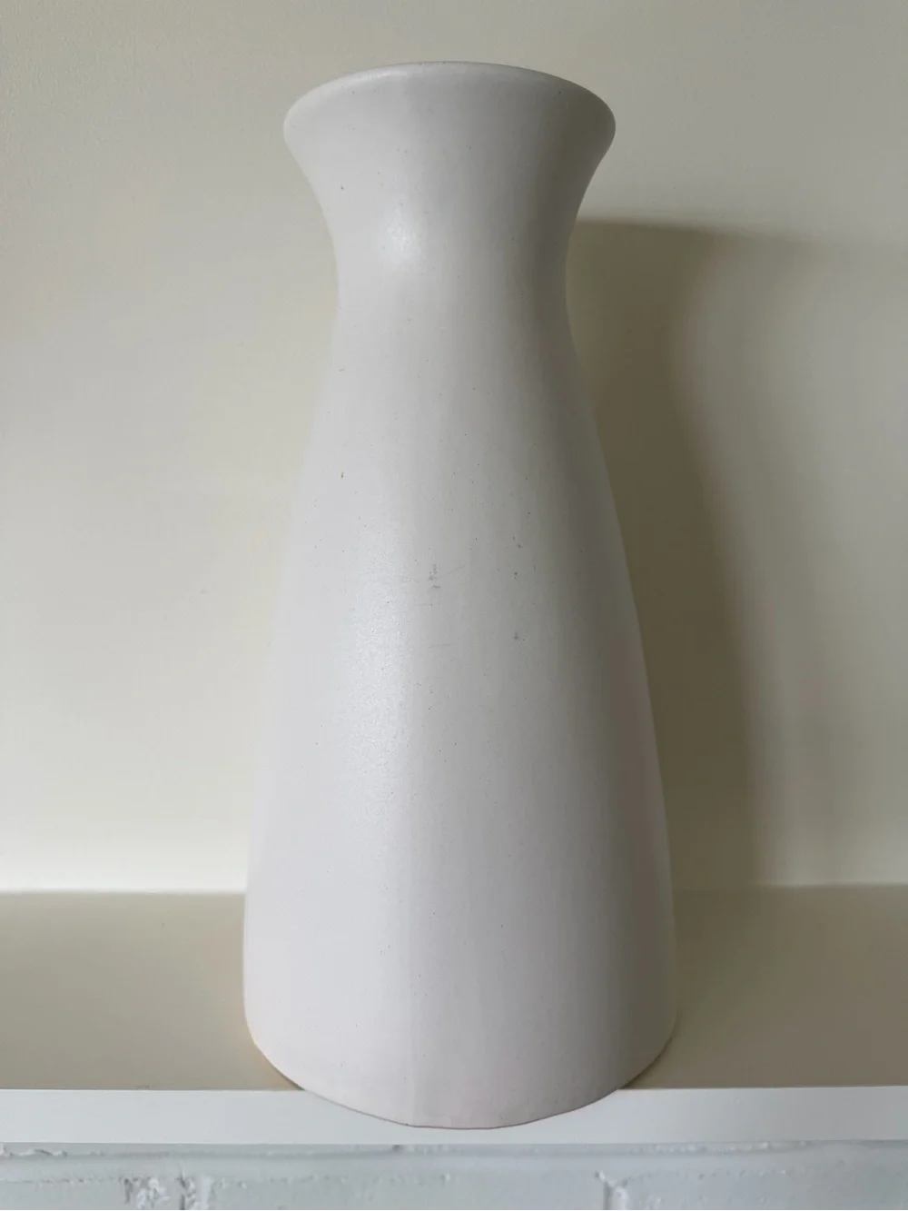 West Elm Carafe Pure White Ceramic Vase